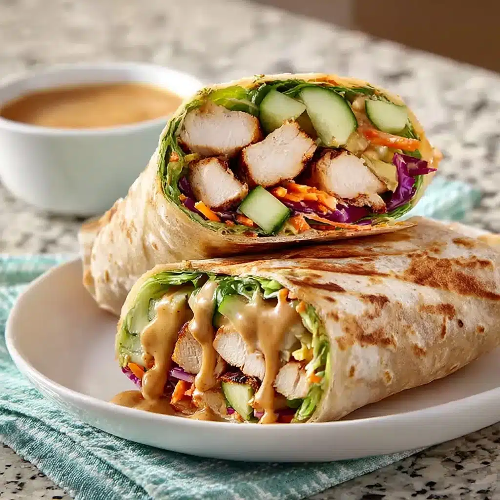 Thai Peanut Chicken Wraps Recipe - Recipe Image
