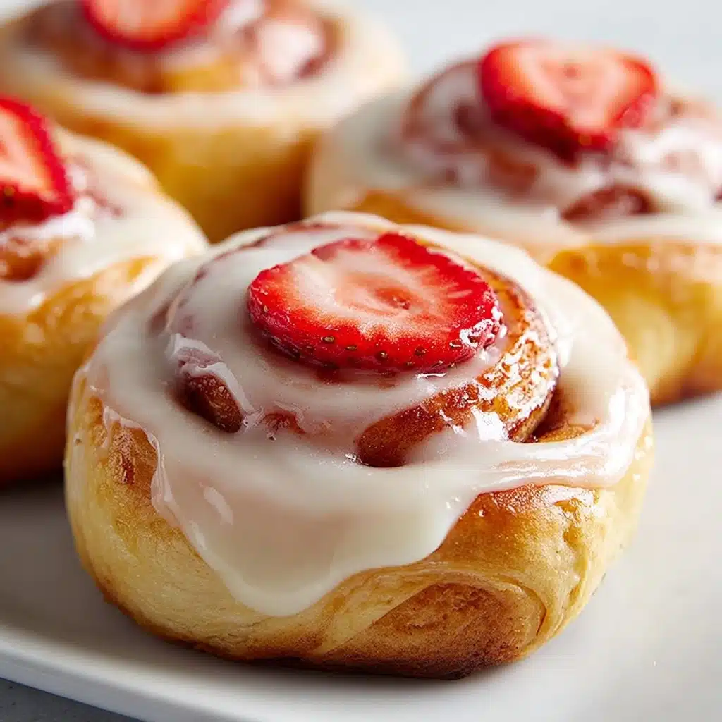 Strawberry Cheesecake Cinnabon Rolls Recipe - Recipe Image