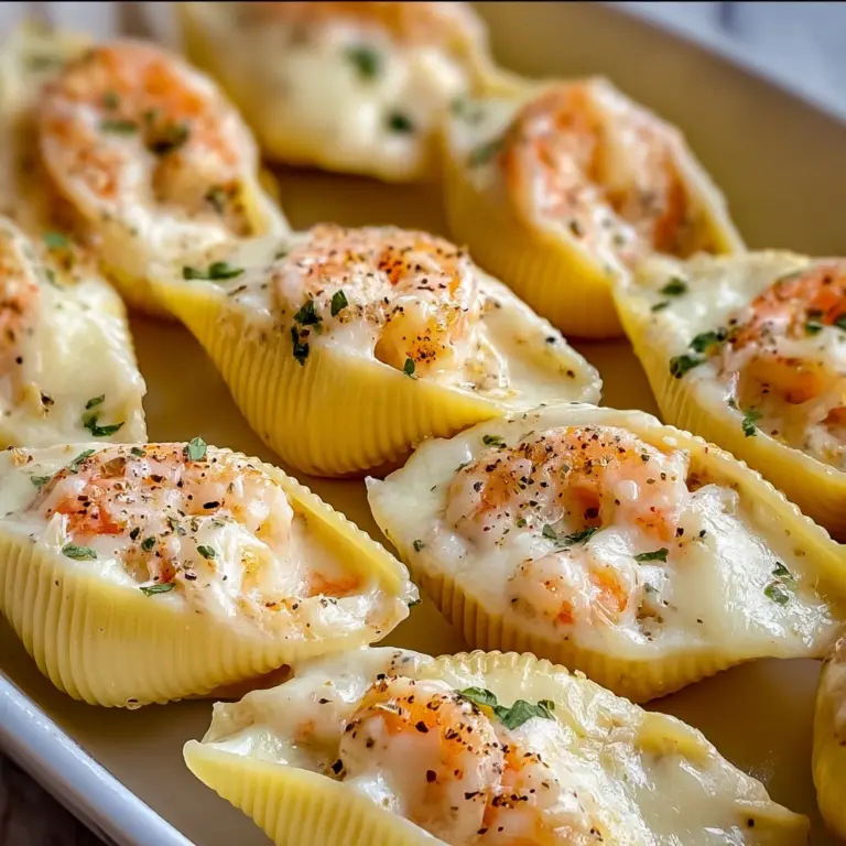 Creamy Seafood Stuffed Shells
