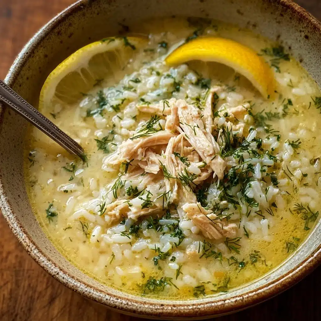 Mediterranean Lemon Chicken Soup Recipe - Recipe Image