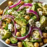 Chickpea Feta Avocado Salad Recipe