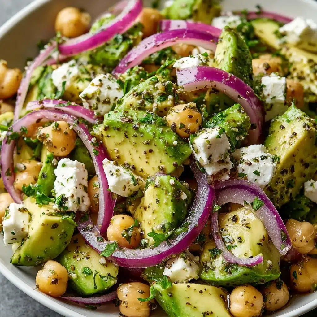 Chickpea Feta Avocado Salad Recipe - Recipe Image