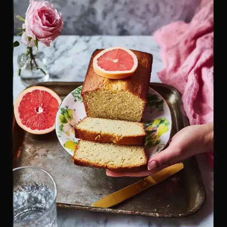 Grapefruit Poppyseed Loaf Cake Recipe