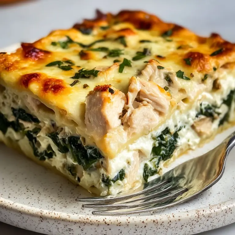 Chicken and Spinach Casserole with Cream Cheese Recipe