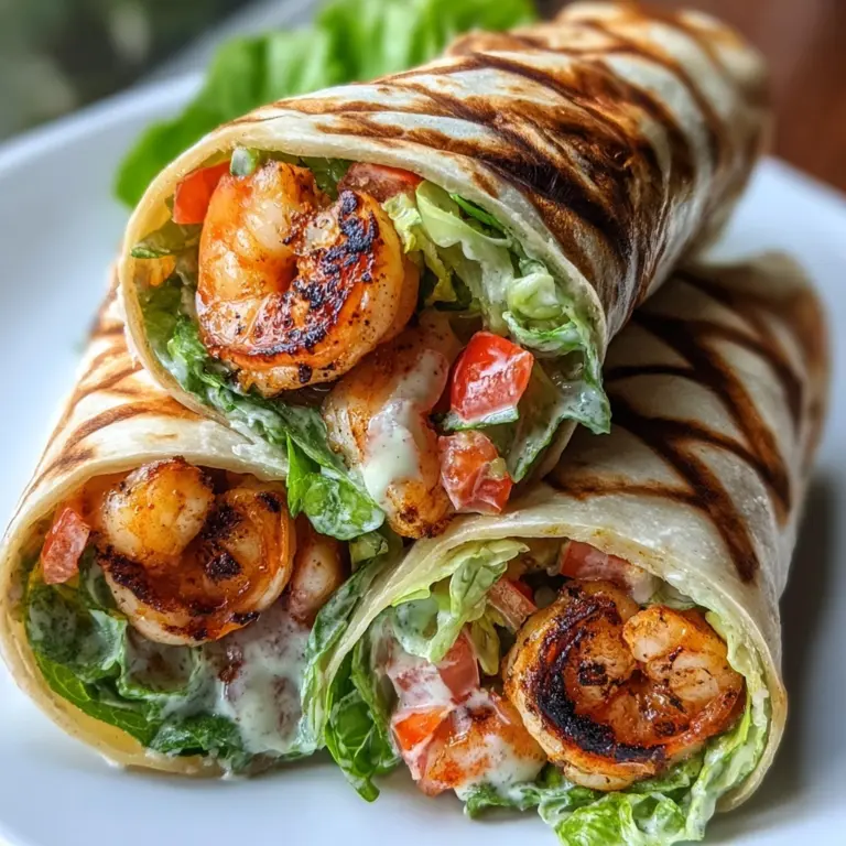 Grilled Shrimp Caesar Wraps Recipe
