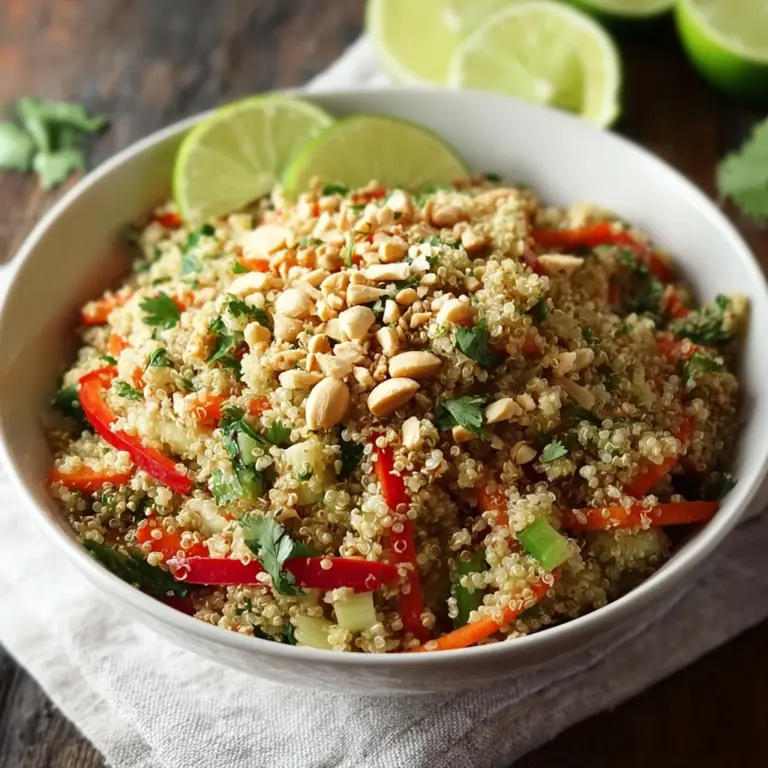 Thai Quinoa Crunch Salad: A Refreshing Healthy Delight! Recipe