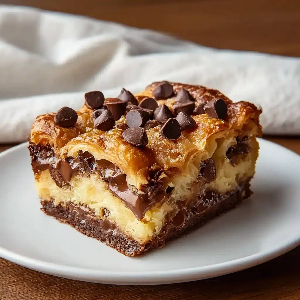 Decadent Chocolate Croissant Breakfast Bake Recipe - Recipe Image
