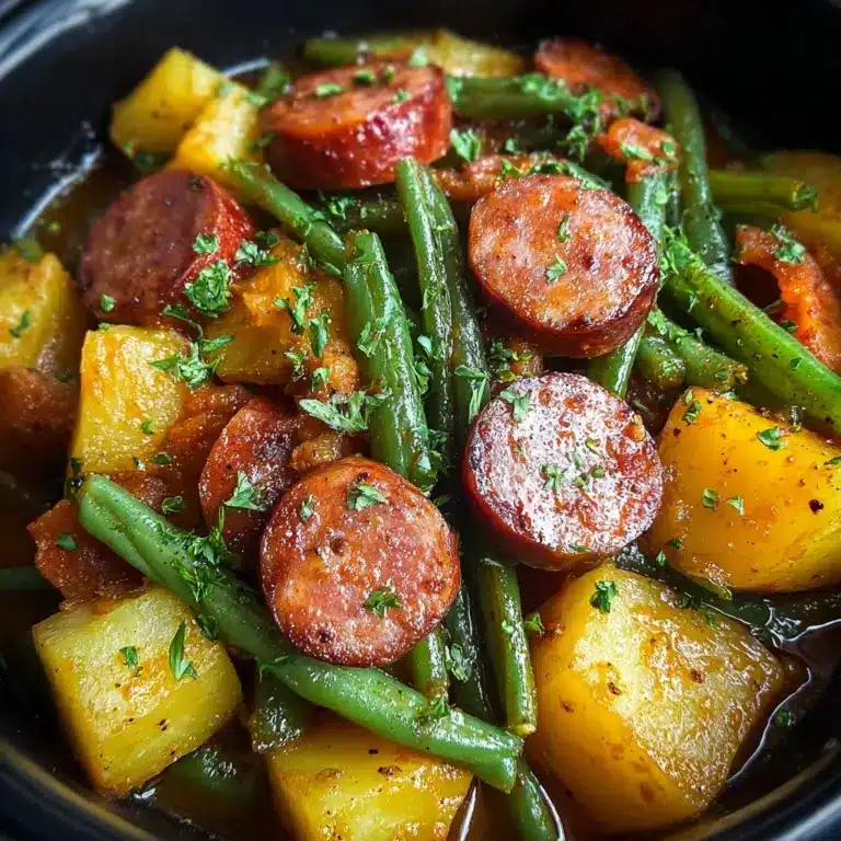 Crockpot Kielbasa and Green Beans Recipe