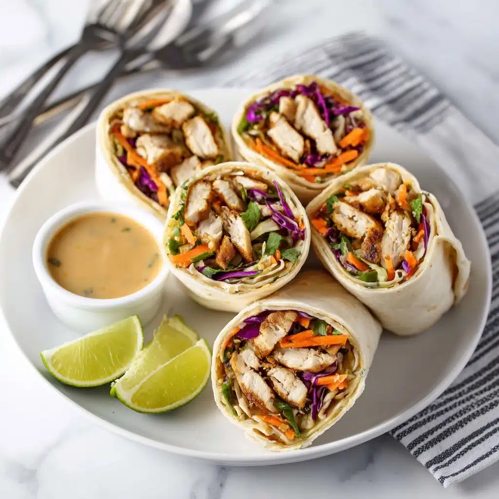 Peanut Chicken Wrap Recipe - Recipe Image