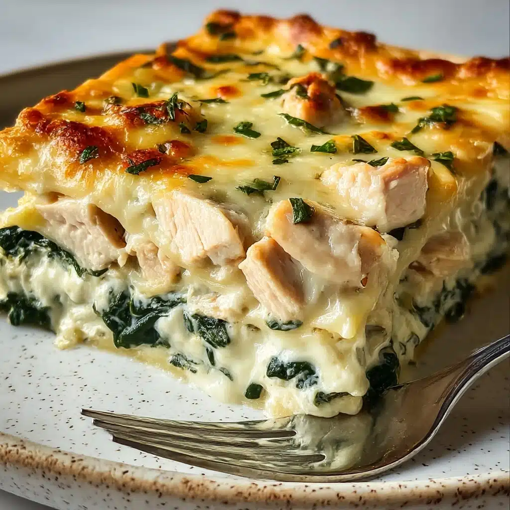 Chicken and Spinach Casserole with Cream Cheese Recipe - Recipe Image