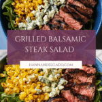 Grilled Balsamic Steak Salad with Gorgonzola & Corn Recipe