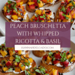 Quick Peach Bruschetta with Whipped Ricotta Recipe