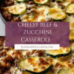 Cheesy Beef & Zucchini Casserole Recipe