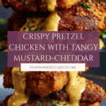 Pretzel Chicken with Mustard-Cheddar Sauce Recipe