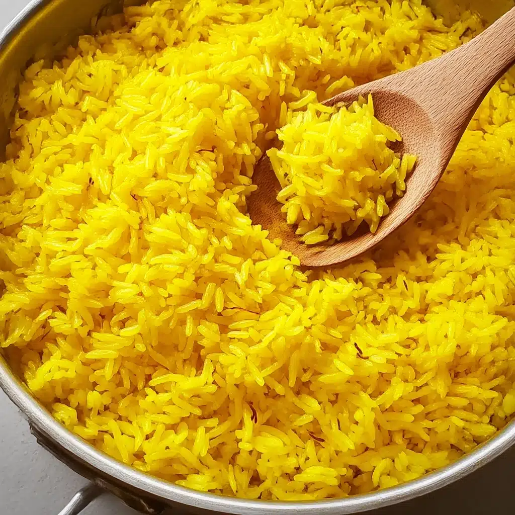 Garlic Turmeric Rice Recipe - Recipe Image