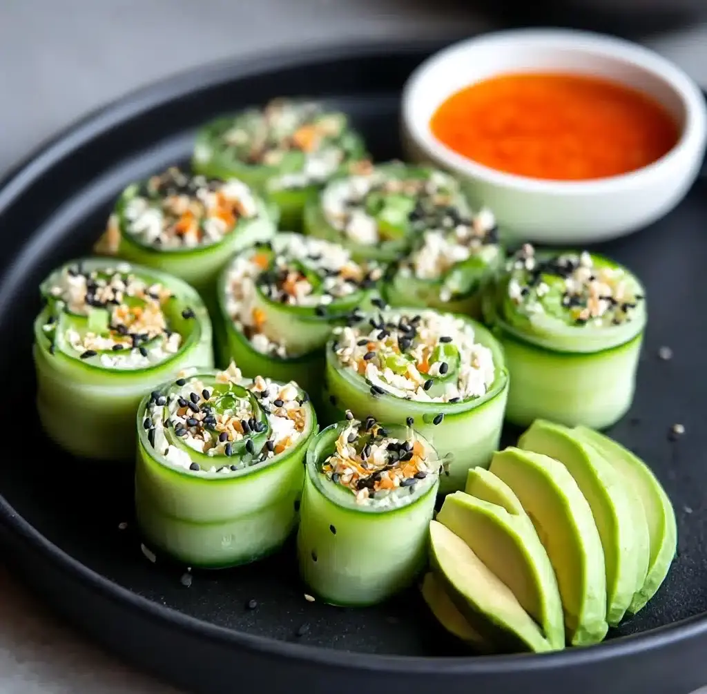 Best Chicken Salad Cucumber Roll Ups Recipe