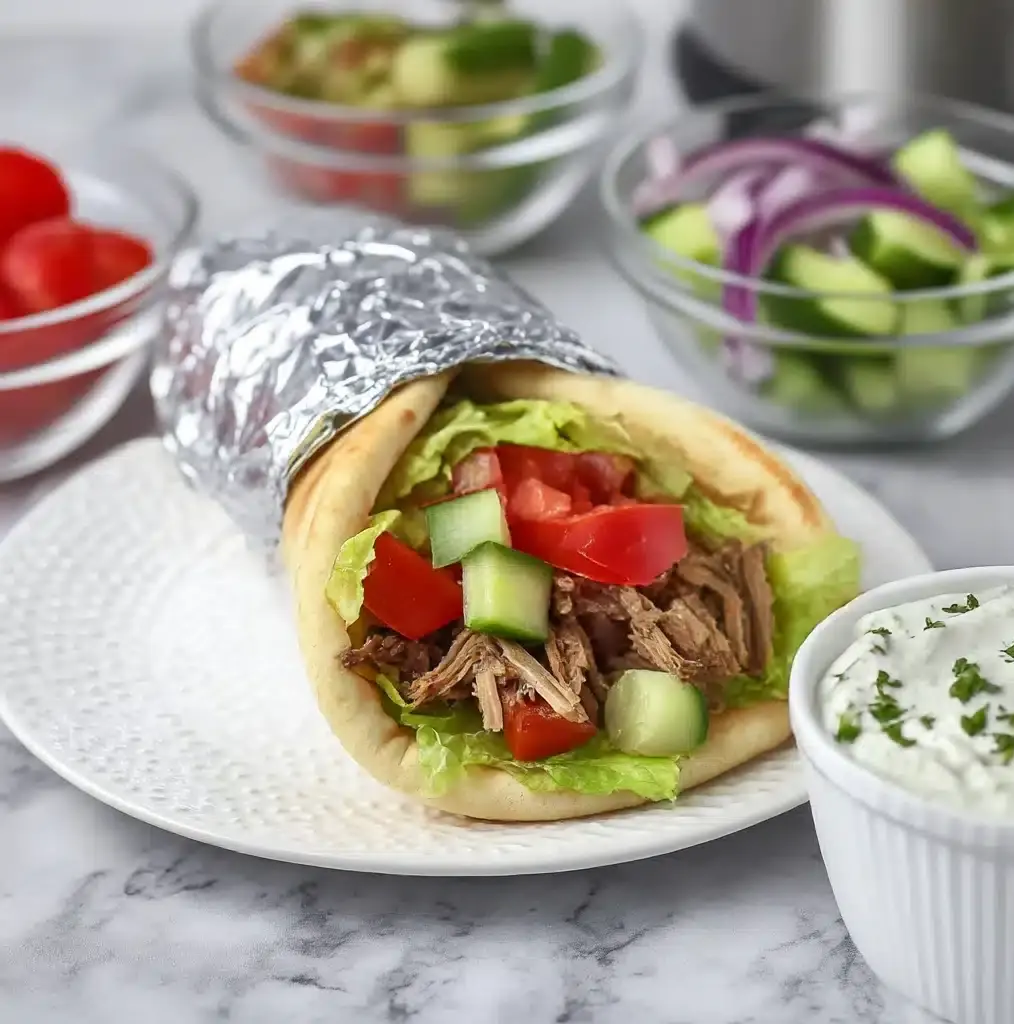 Slow Cooker Beef Gyros Recipe