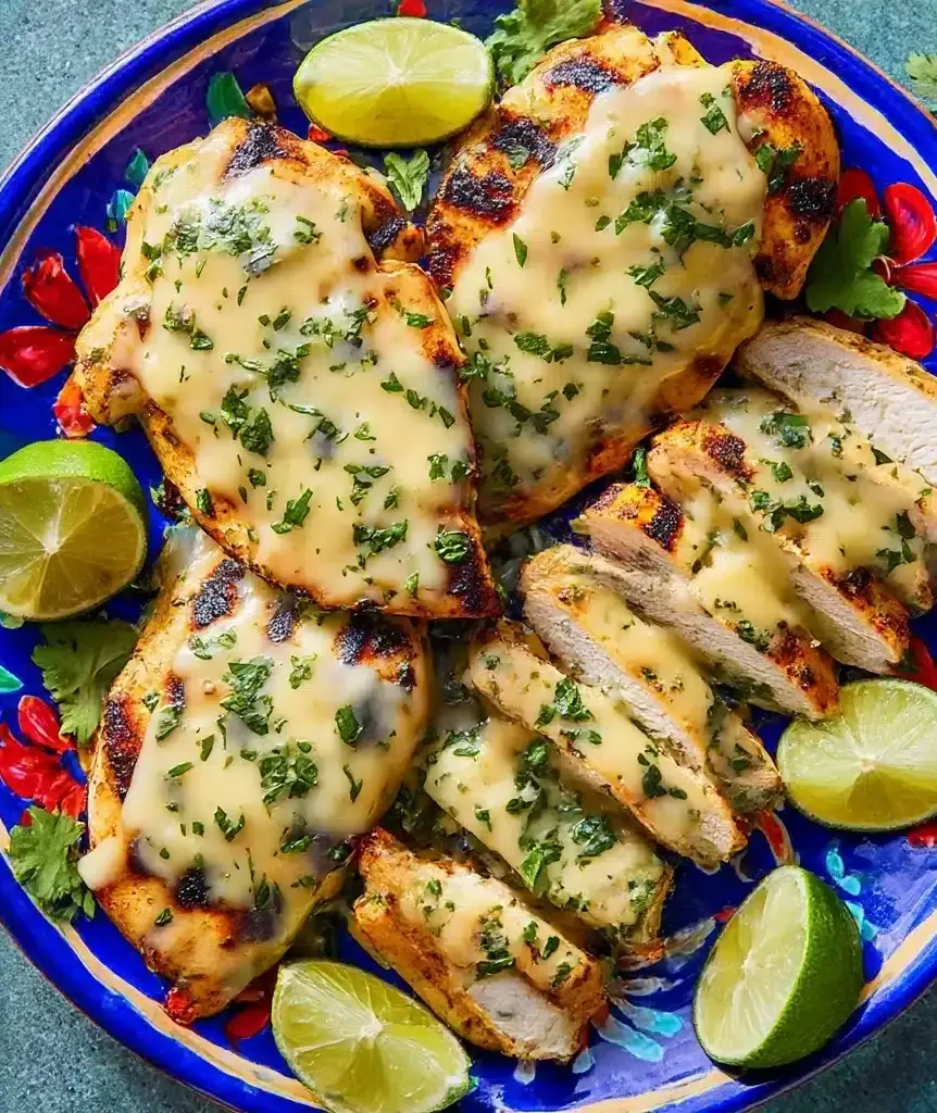 Grilled Salsa Verde Pepper Jack Chicken Recipe