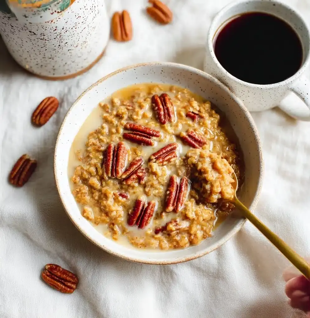 Slow Cooker Pumpkin Pie Oatmeal Recipe