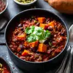 Sweet Potato & Black Bean Vegetarian Chili – Crock Pot Recipe