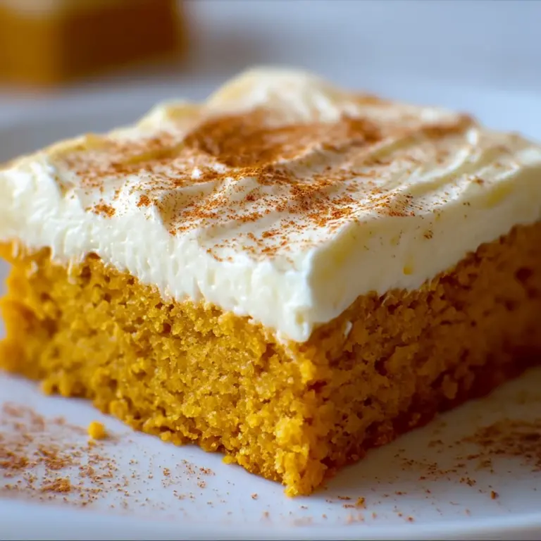 Old Fashioned Pumpkin Bars with Cream Cheese Frosting Recipe