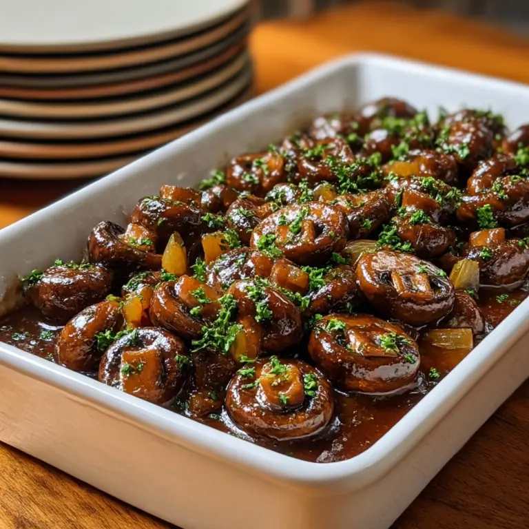 Balsamic Roasted Mushrooms Recipe