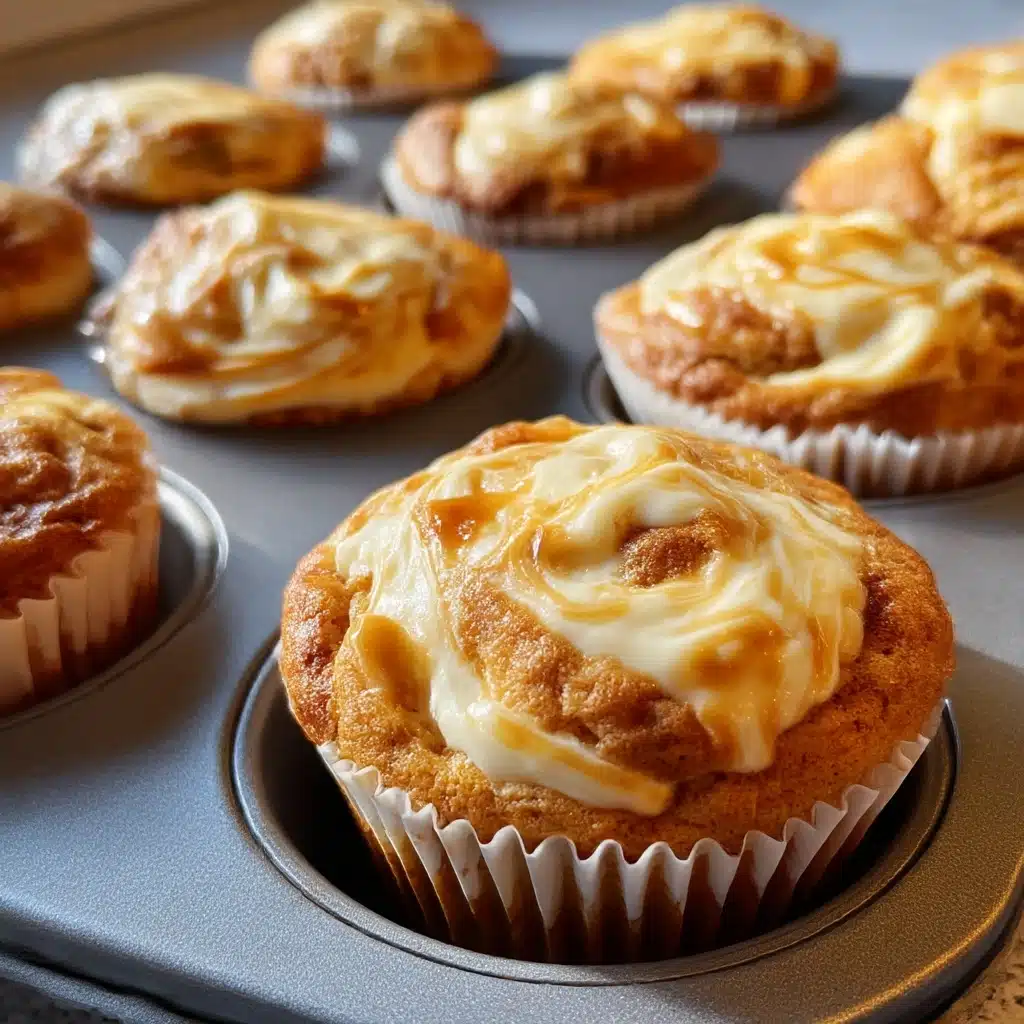 PUMPKIN CREAM CHEESE SWIRL MUFFINS Recipe - Recipe Image
