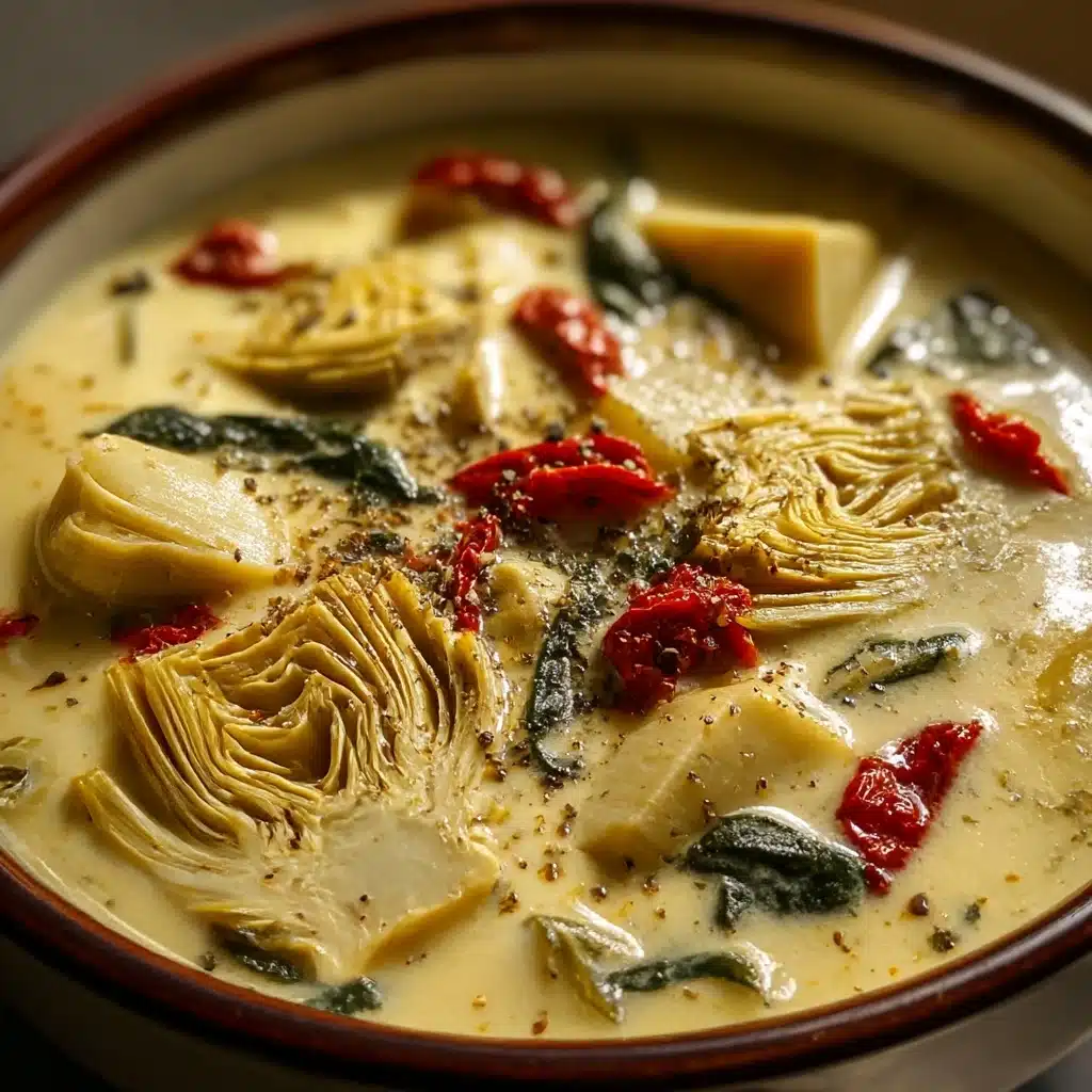 Lemony Tuscan Artichoke Soup Recipe - Recipe Image
