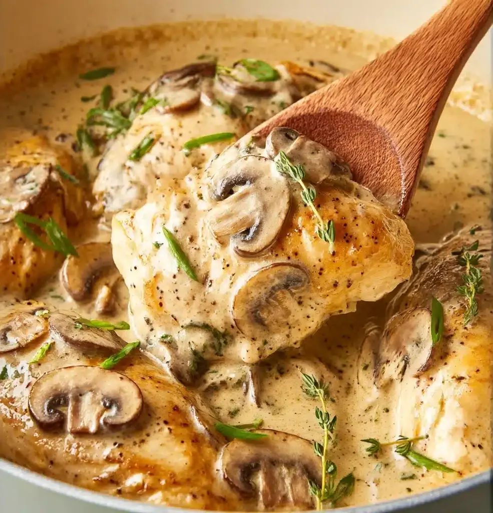 Mushroom Asiago Chicken Recipe