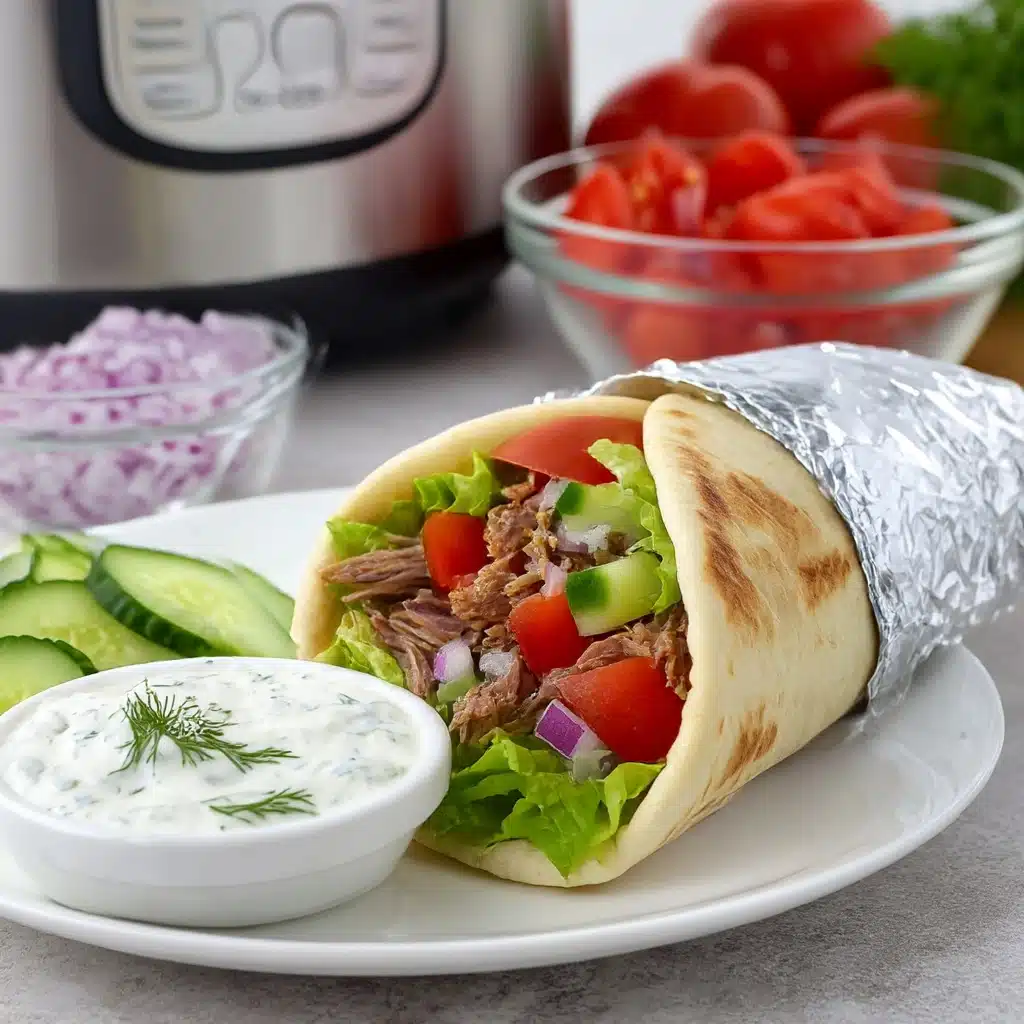 Slow Cooker Beef Gyros Recipe - Recipe Image