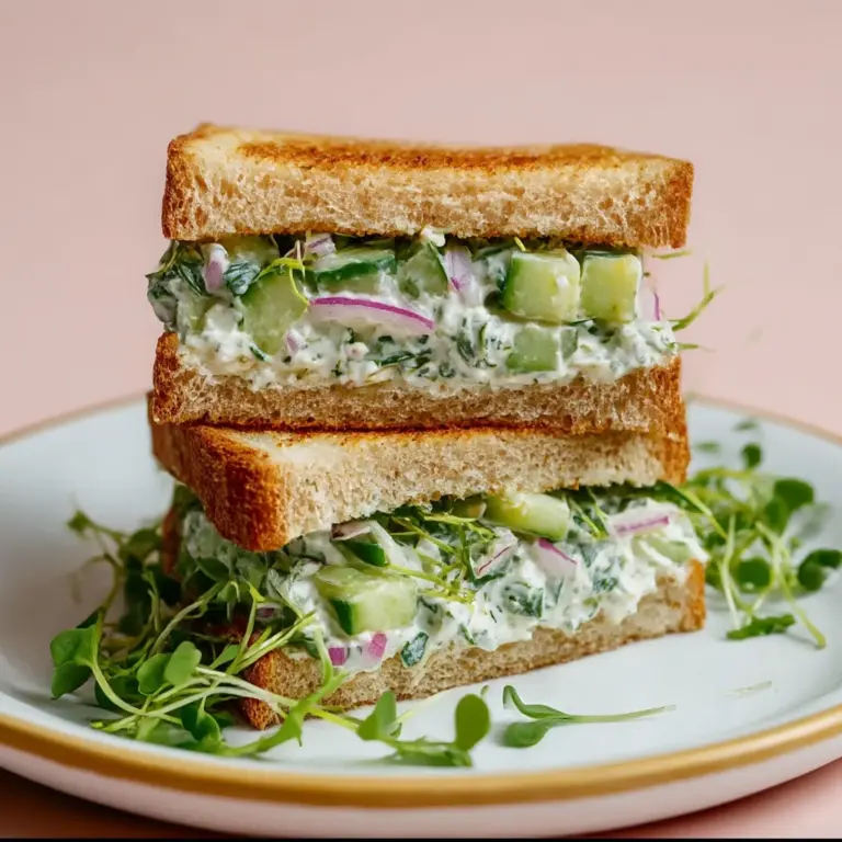Easy Cucumber Salad Sandwiches Recipe