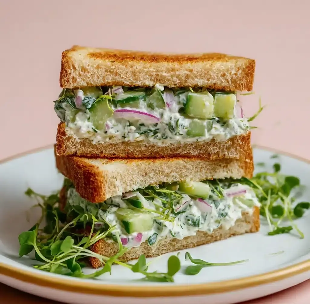 Easy Cucumber Salad Sandwiches Recipe