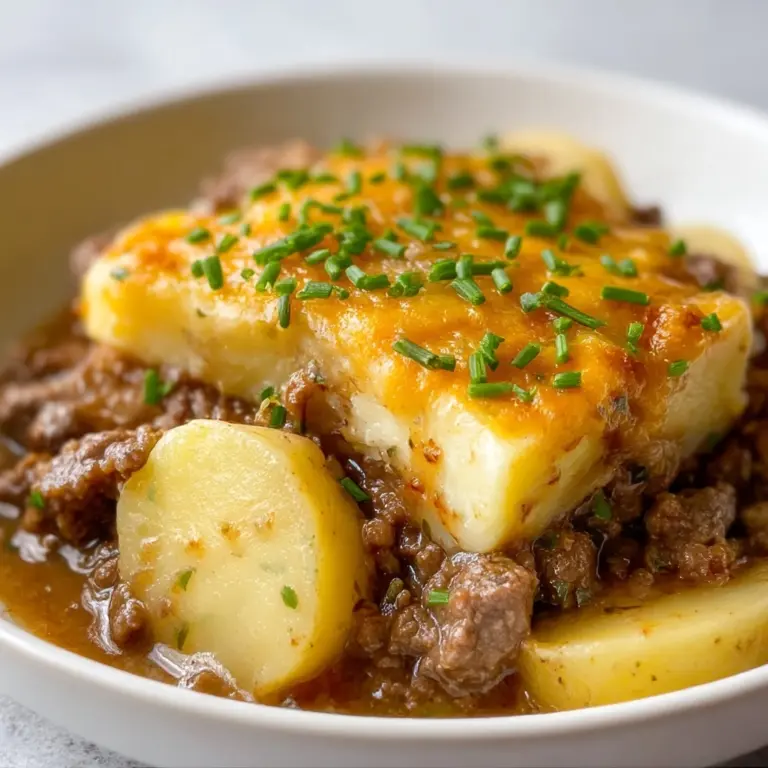 Crockpot Hamburger Potato Casserole Recipe
