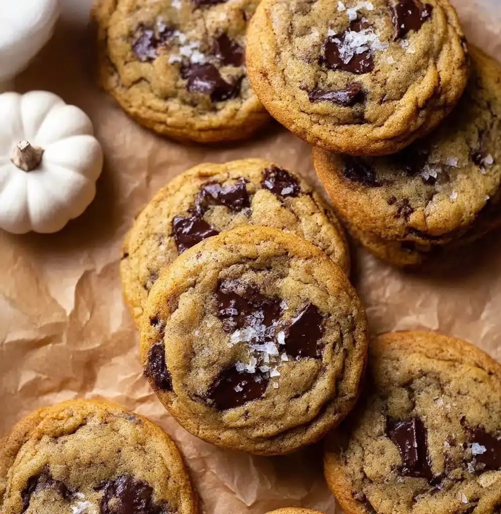 Thick & Chewy Pumpkin Chocolate Chip Cookies Recipe