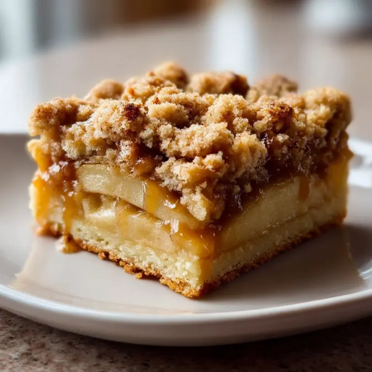 Salted Caramel Apple Crumble Bars Fall Treat Recipe