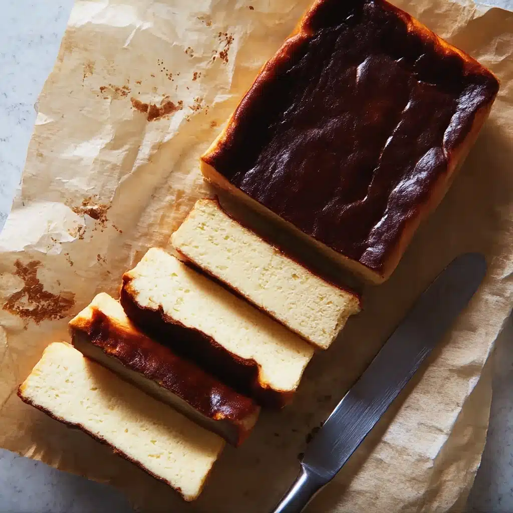 Burnt Basque Cheesecake in a Loaf Pan Recipe - Recipe Image