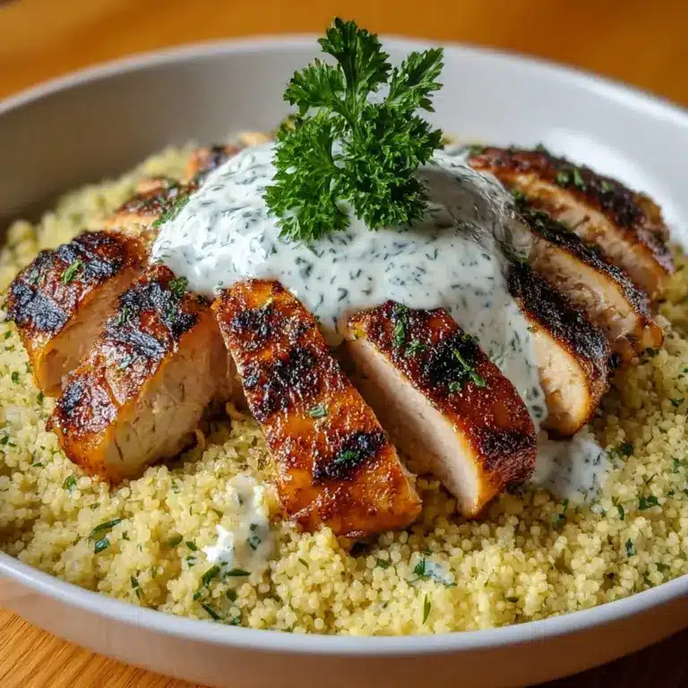 Greek Chicken with Tzatziki and Couscous Recipe