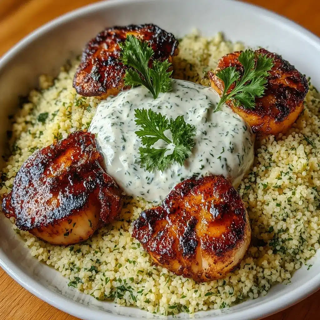 Greek Chicken with Tzatziki and Couscous Recipe - Recipe Image