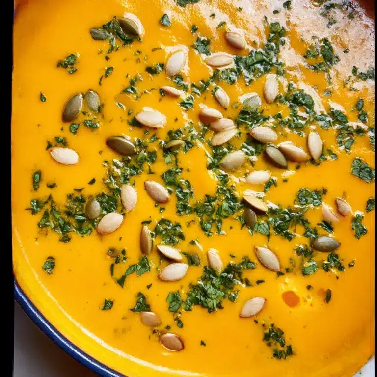 Vegetarian coconut carrot curry soup Recipe
