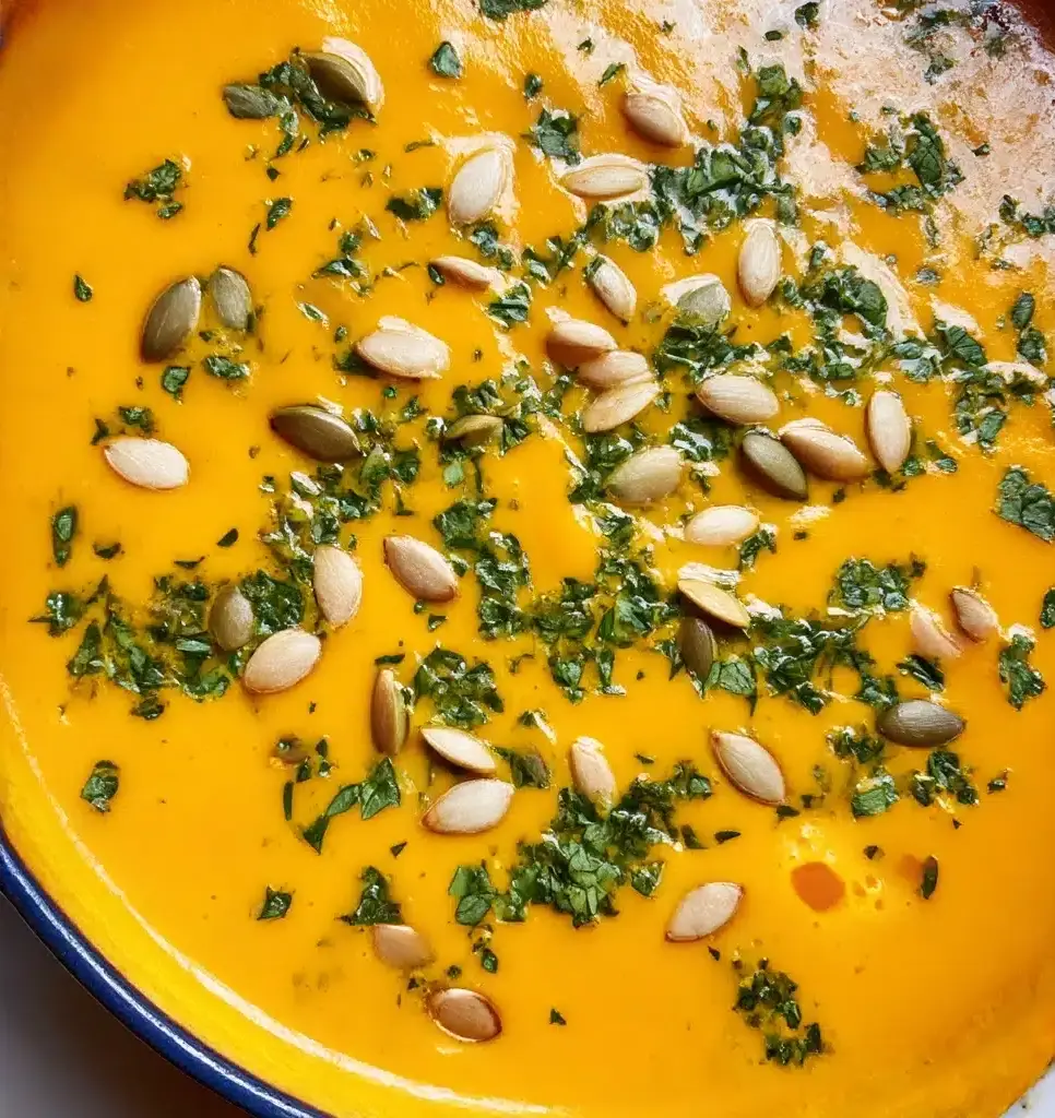 Vegetarian coconut carrot curry soup Recipe