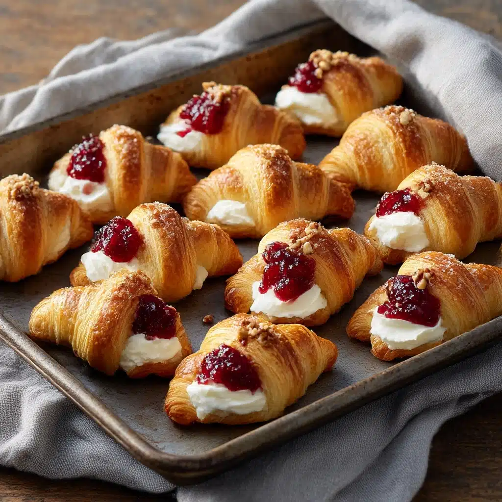 Cranberry Cream Cheese Crescent Bites Recipe - Recipe Image