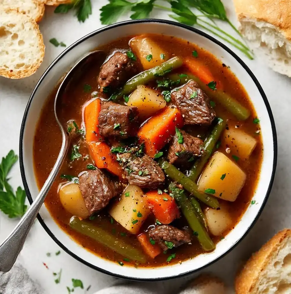 Slow Cooker Beef Stew with Root Vegetables Recipe