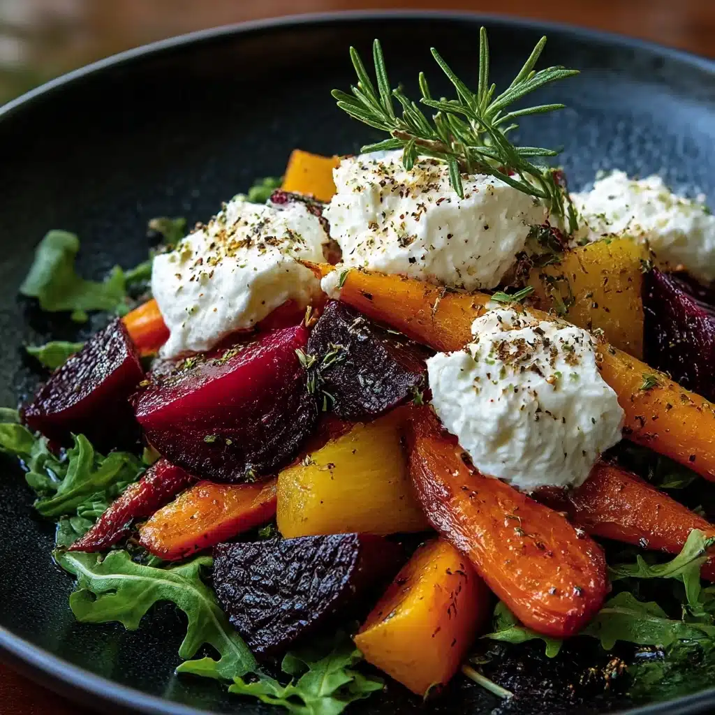 Roasted Beets and Carrots Salad with Burrata Recipe - Recipe Image