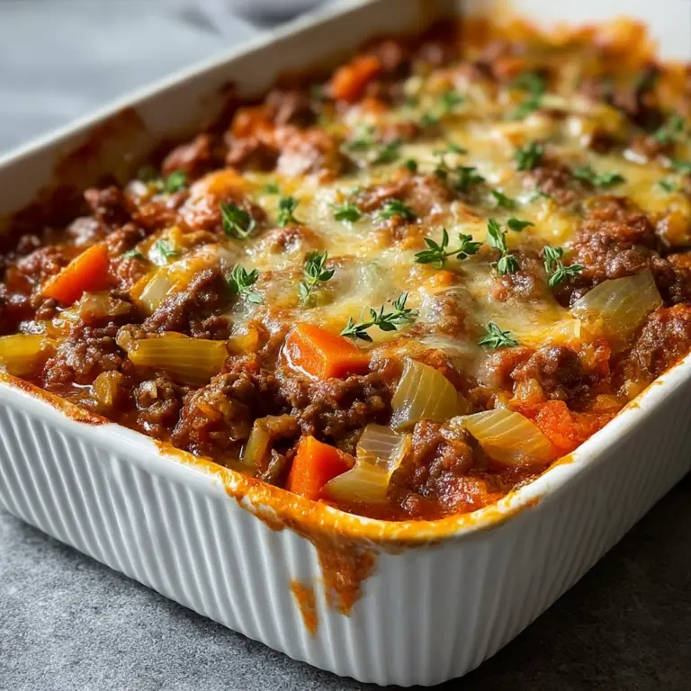 Cabbage Beef Bake Recipe