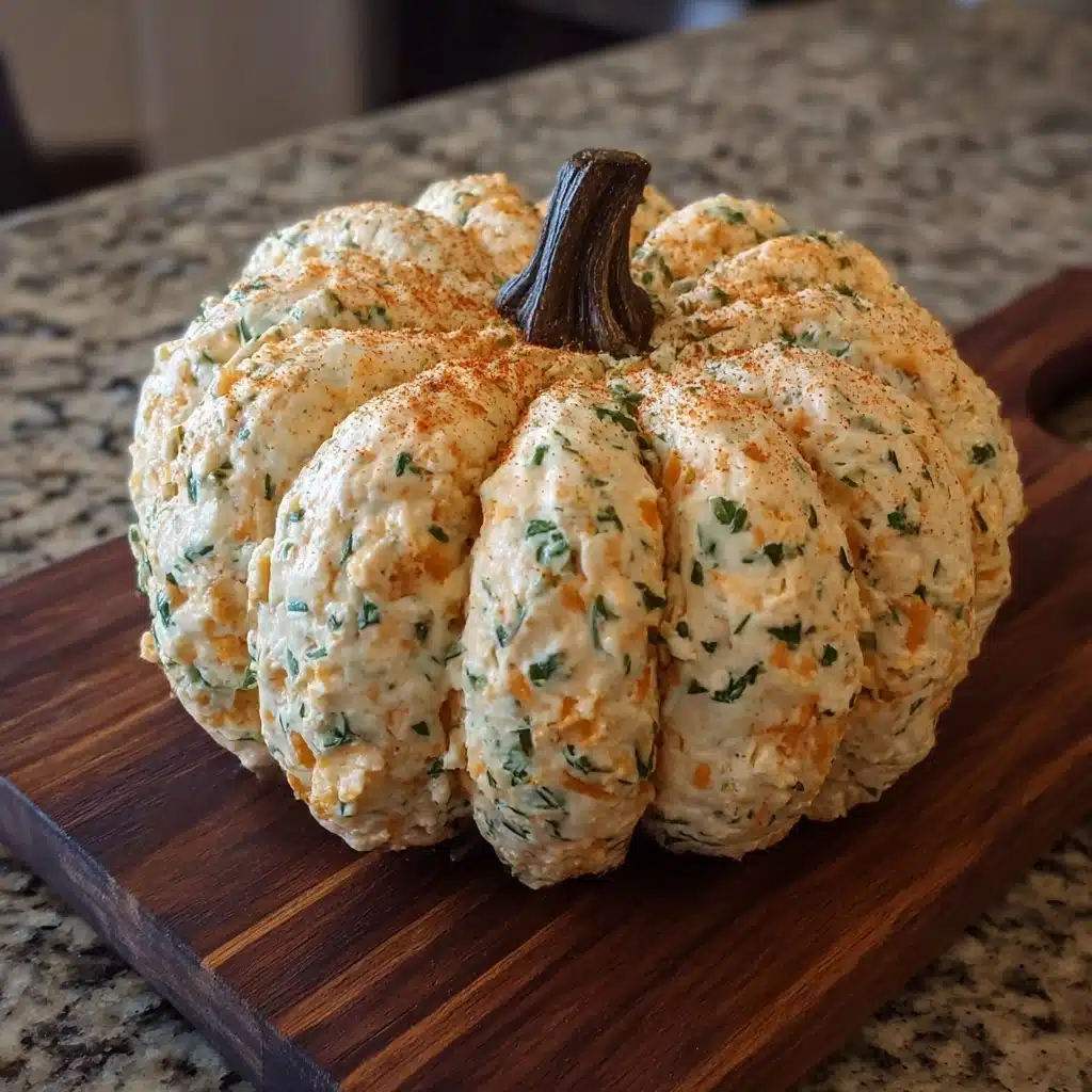 Pumpkin Shaped Cheese Ball Recipe - Recipe Image