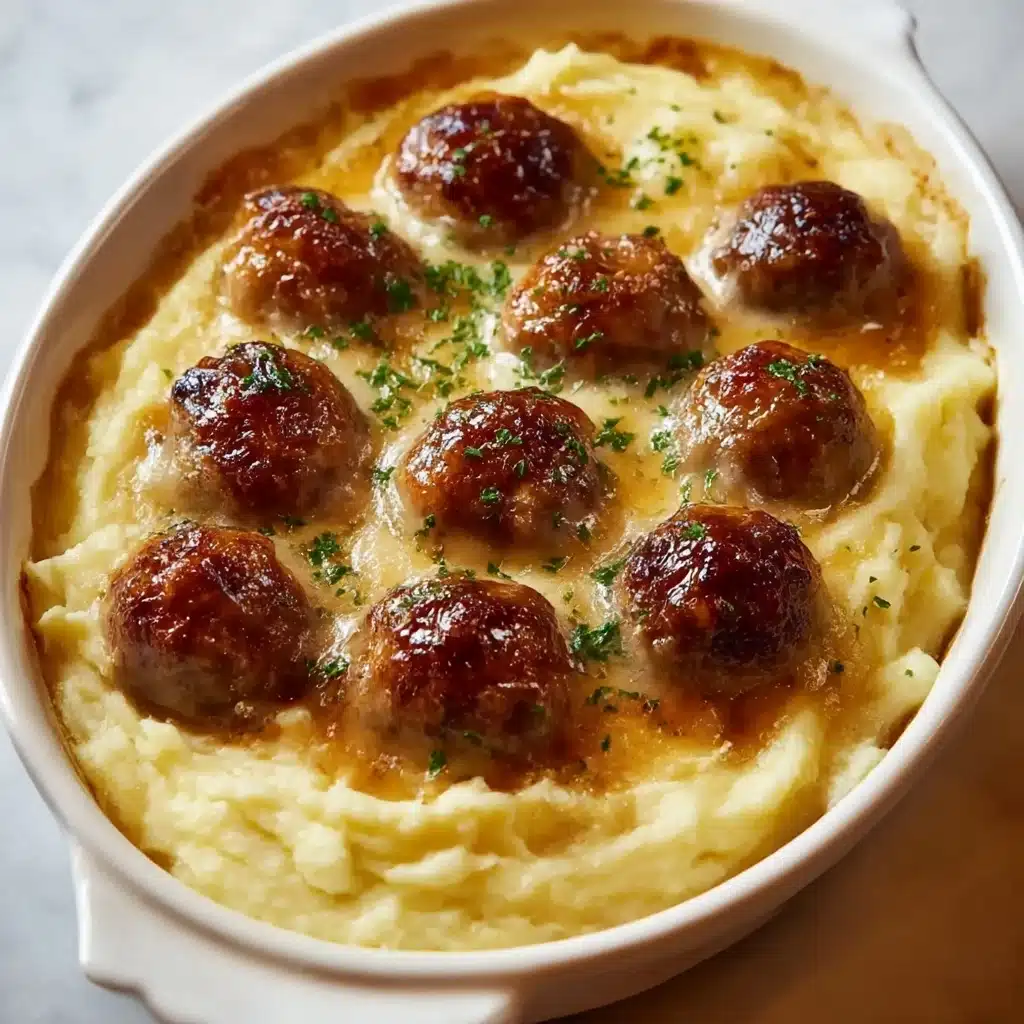 Meatball & Mashed Potato Bake Recipe - Recipe Image