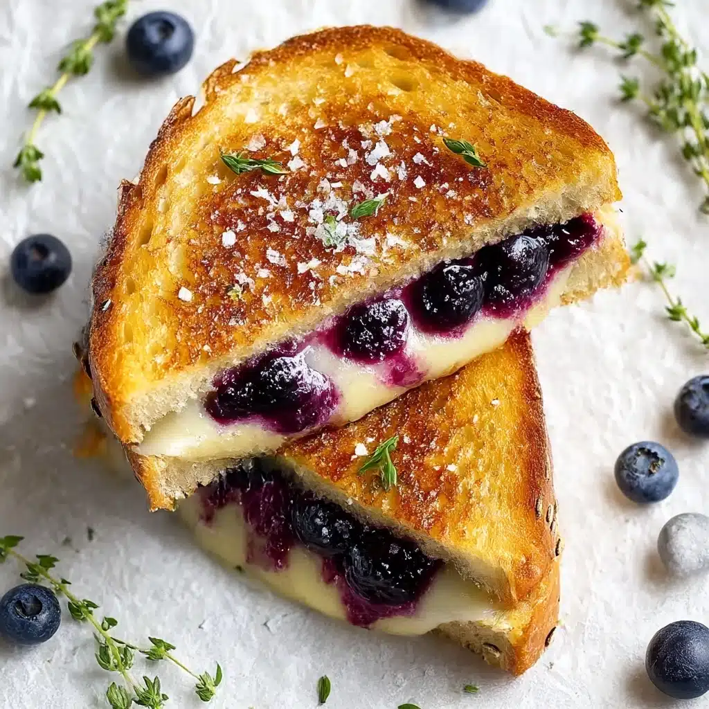Crispy Blueberry Grilled Cheese Recipe - Recipe Image