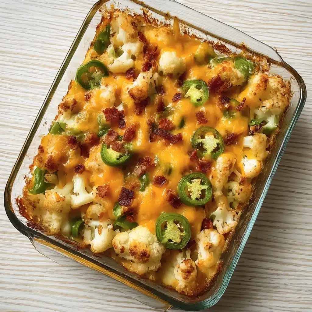 Tasty Jalapeno Popper Cauliflower Casserole Recipe - Recipe Image