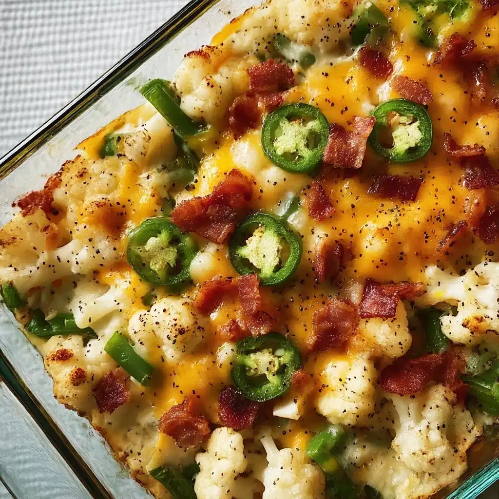 Tasty Jalapeno Popper Cauliflower Casserole Recipe - Recipe Image