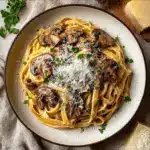 Caramelized Leek and Mushroom Gruyere Pasta Recipe
